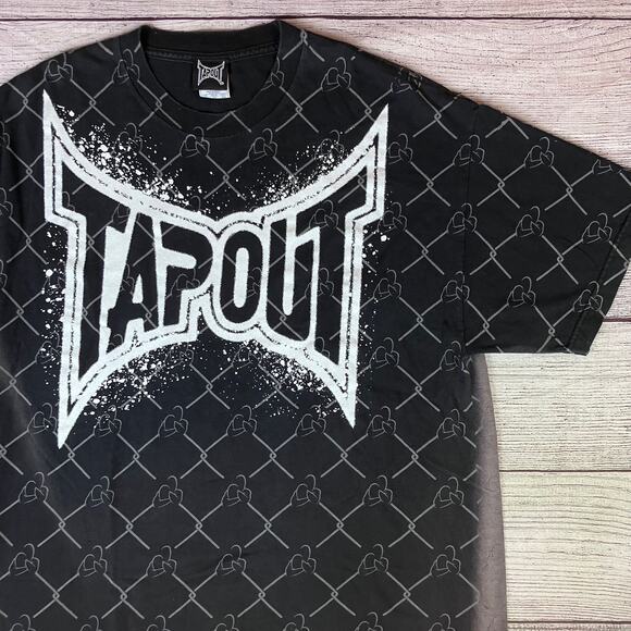 Y2k Tapout MMA Fighting All Over Print T-shirt - Picture 1 of 7